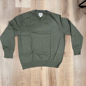 St. John's Bay Olive V-Neck Sweater for Men